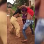 Benin Girls Showing Off Boobs While Fighting