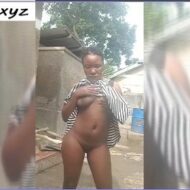 Home alone, Kampala lady showing off her sexy body