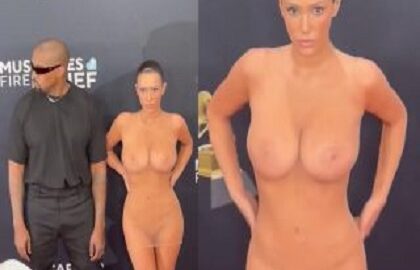 Kanye West wife, “Bianca Censori,” full naked video at the Grammy Awards