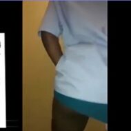 Mzansi schoolgirl dancing and showing off her pussy on camera